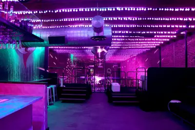 The upstairs VIP suite at Late Nite Macon