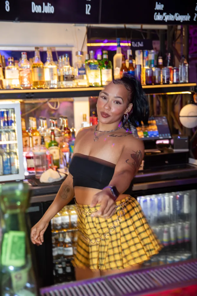 Behind the bar at Late Nite